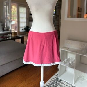 Nike Pink Mini Skort with White Trim